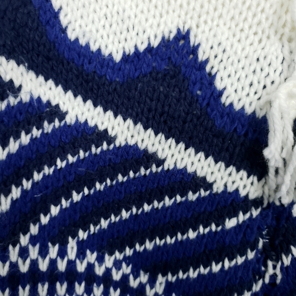 Piperlime knitted fringed hem tie neck sweater oversized size xs - Picture 4 of 7